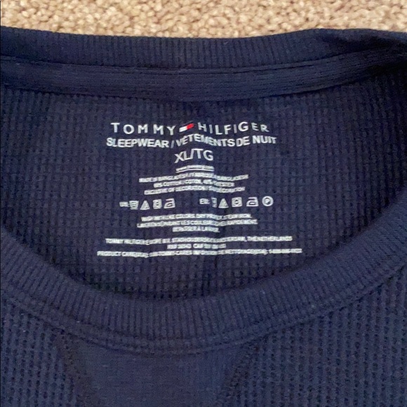 NWOT Tommy Hilfiger red/blue lounge set - Picture 6 of 7